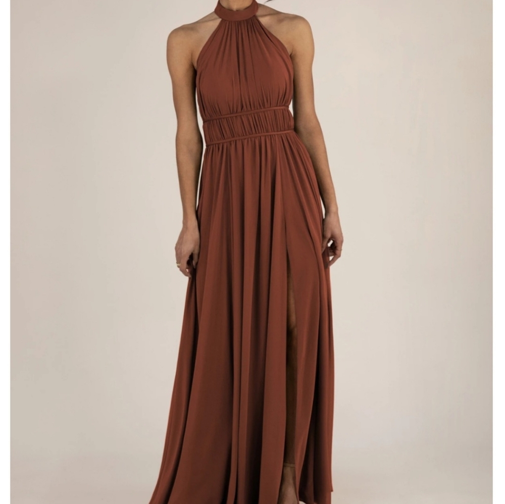 Sorella Vita Flowy Chiffon Halter Bridesmaids Dress